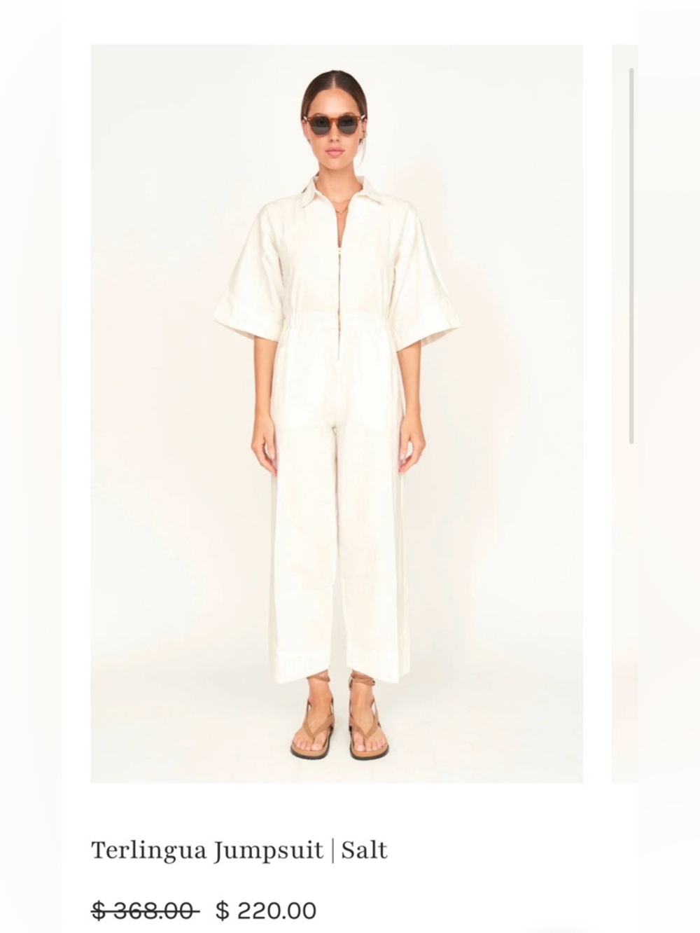 NWT Mirth Terlingua Salt Jumpsuit
